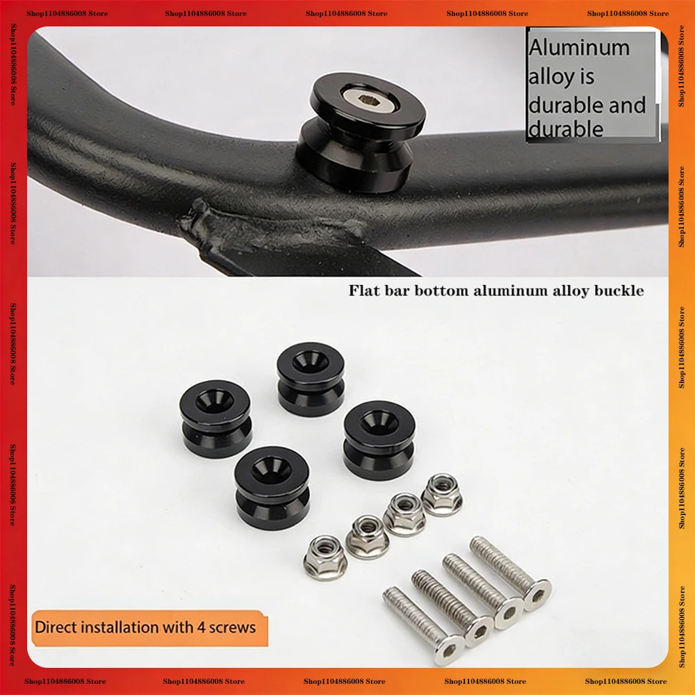Motorcycles Top Rear Luggage Box Case Trunk Bushing Pad Spacers Buckle Universal Acessories Tailstock Bottom Plate Screws