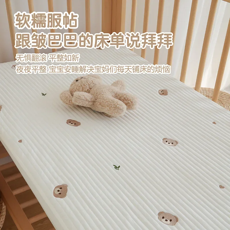 crib mattress sheet pure cotton class a spring and autumn baby splicing bed mattress newborn mattress cover bedding