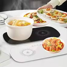 Stay Warm And Delicious With Our Quick-Heating Electric Warming Tray! Perfect For Home Dinners And Defrosting.