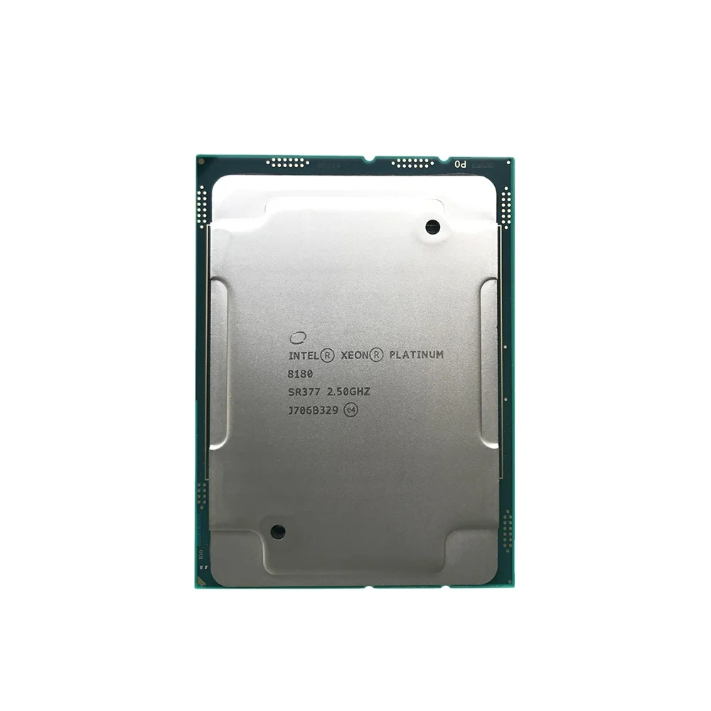 

Platinum 8180 SR377 2500 MHz 28 Core Processor CD8067303314400 Server CPU