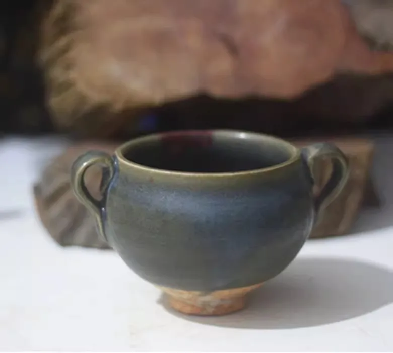 5.2 inch Chinese Song Jun Kiln Porcelain Censer Purple Stipple Incense Burner