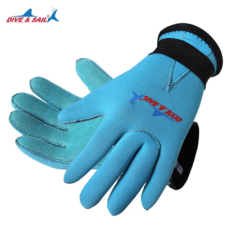 3MM Diving Gloves Children Anti-Scratch Hand Protection Wear-Resistant Warm Snorkeling Gloves Kids Swimming Gloves