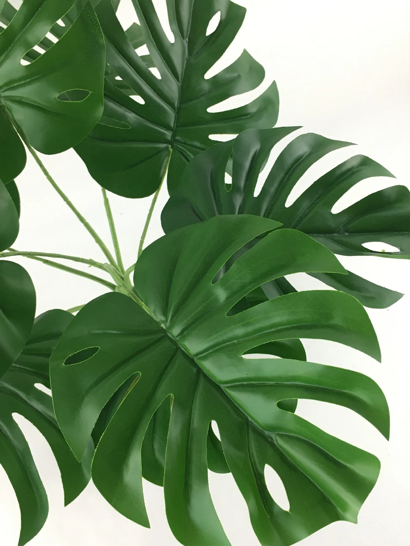 78cm/70cm Large Artificial Banana Plants Tropical Fake Monstera Leaves Bird of Paradis Plastic Palm Plants for Home Garden Decor