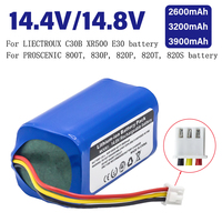 14.4V/14.8V 3.9Ah 18650 li-ion battery For LIECTROUX C30B XR500 E30 For PROSCENIC 800T 830P 820P 820T 820S Robot Vacuum Cleaner