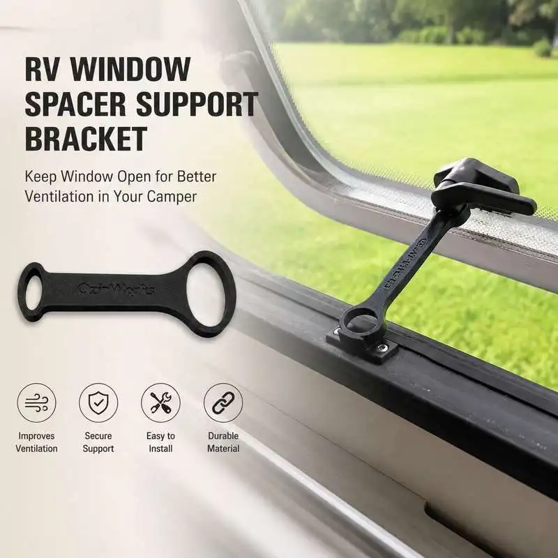RV Window Spacer Support Bracket Keep Window Open Camper Van Ventilation Auxiliary Retainer Accessory
