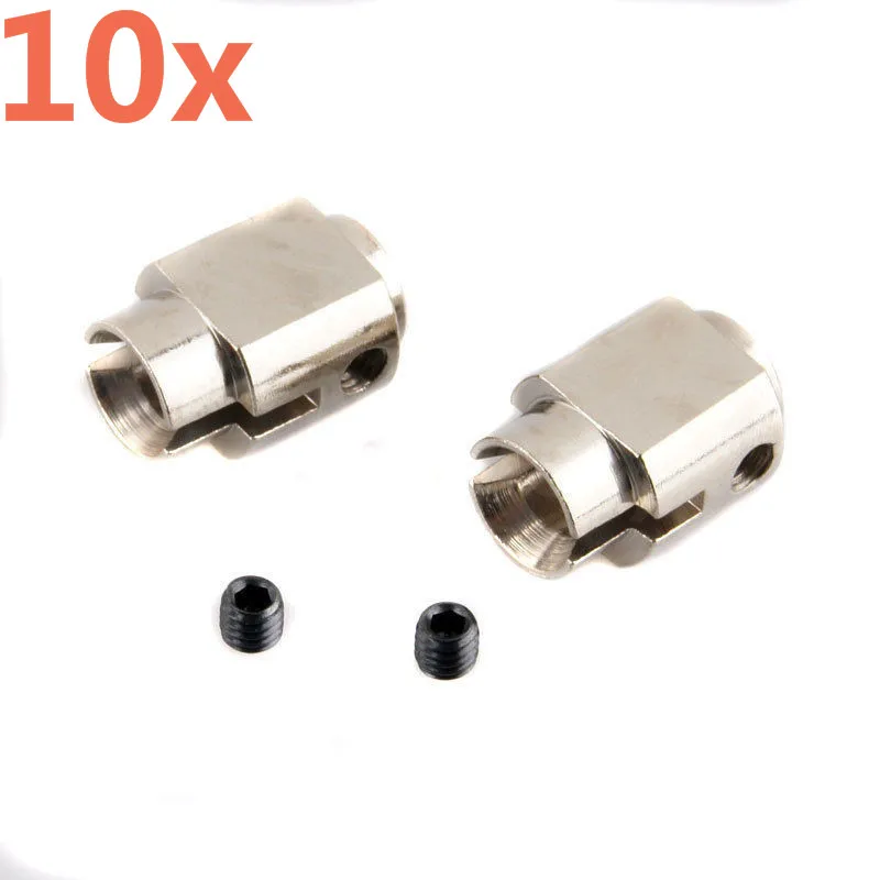 10Pieces HSP Spare Parts 02034 Universal Joint Cup A With Screws For 1/10 Scale Models RC Car