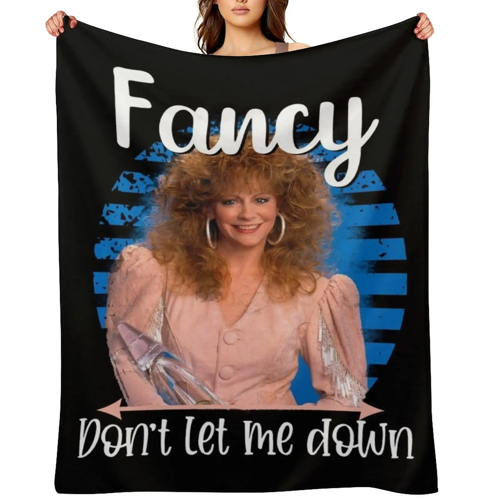 

fancy funny Reba cute country music Hair Reba mcentire Throw Blanket Nap Designers Cute Luxury Throw Blankets