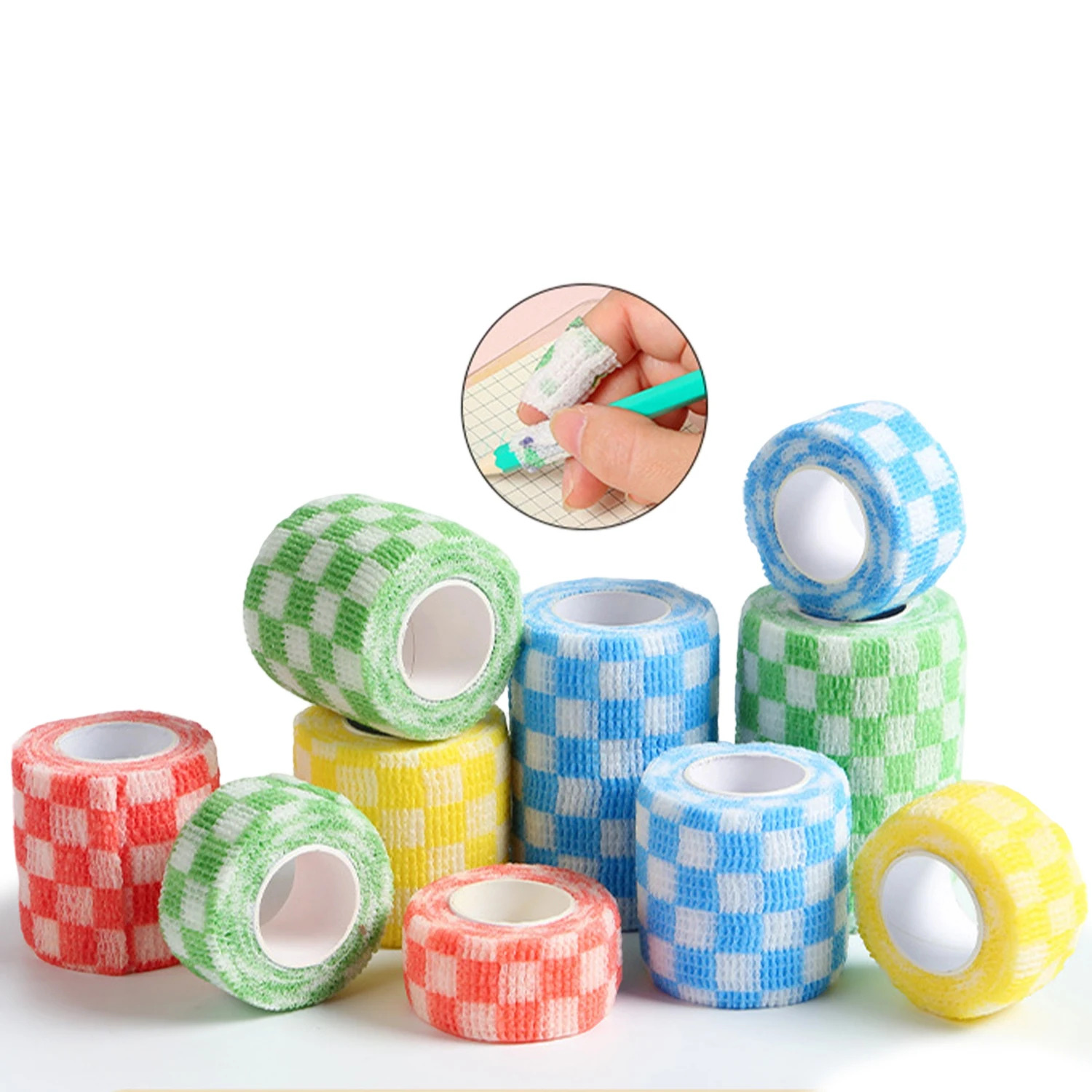 

12 Pack 2 Inch Self Adhesive Bandage Breathable Cohesive Bandage Wrap Elastic Self-Adherent Tape for Stretch Athletic Wrist