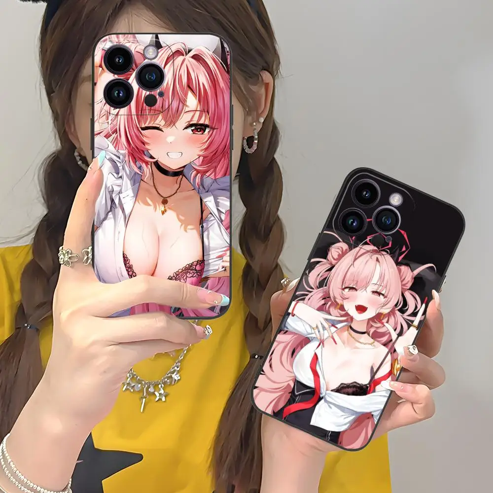 

Чехол для телефона Blue Archive Yozakura Kirara для iPhone 17, 16, 15, 14, 13, 12, 11 X XR XS 8 7 Pro Max Plus, мини-цветный защитный роскошный чехол