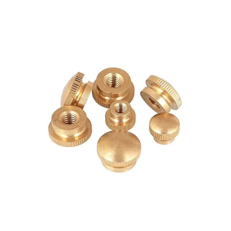 Copper Natural Color Hand Twisted Nut Brass High Head Design Step Blind Hole M3-M10