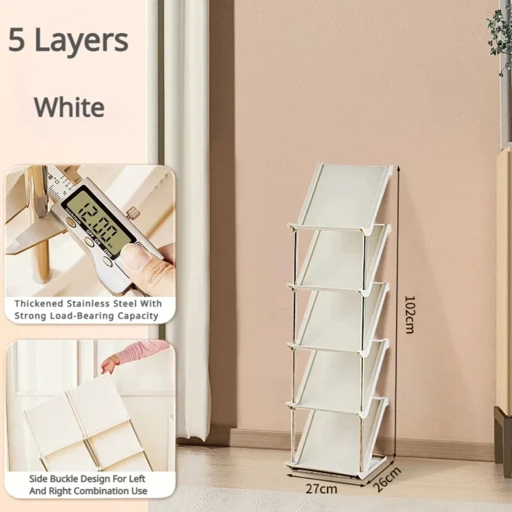 Plastic Shoe Shelf Simple Stackable Free Standing Shoes Entryway Or Bedroom Multi-Layer Living Room Vertical Shoes Narrow Racks