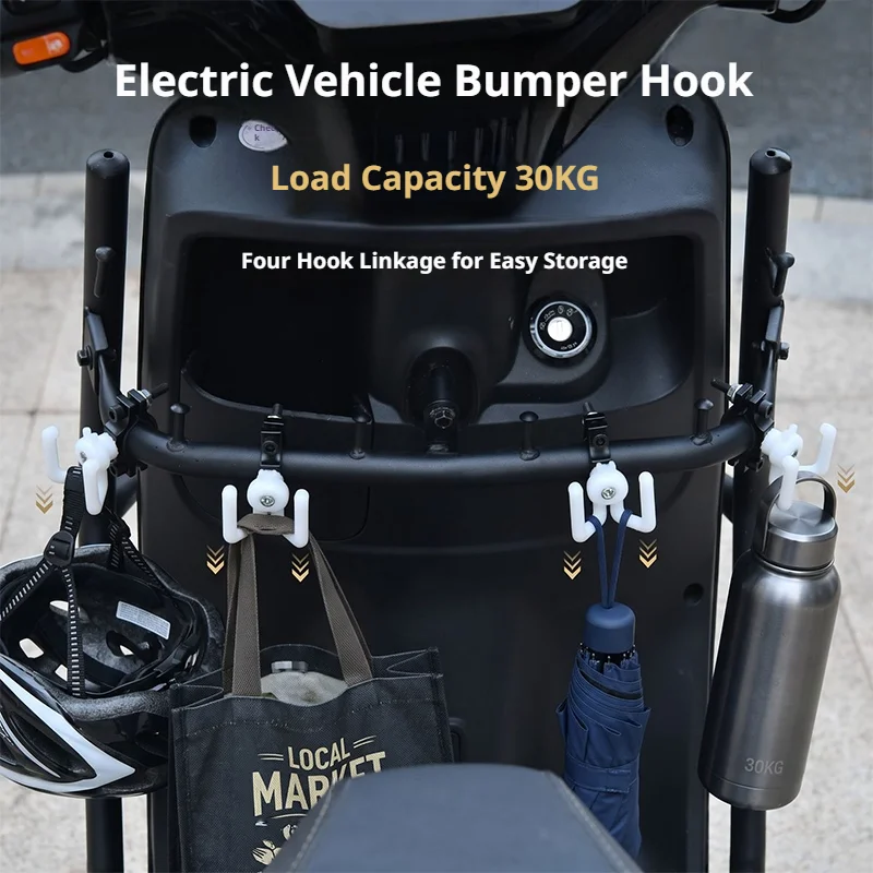 BLALION Motorcycle Bag Hook 2 Installation Handlebar Luggage Helmet Hanger Tube Clamp & Screw Hole Mount Motorcycle Accessories