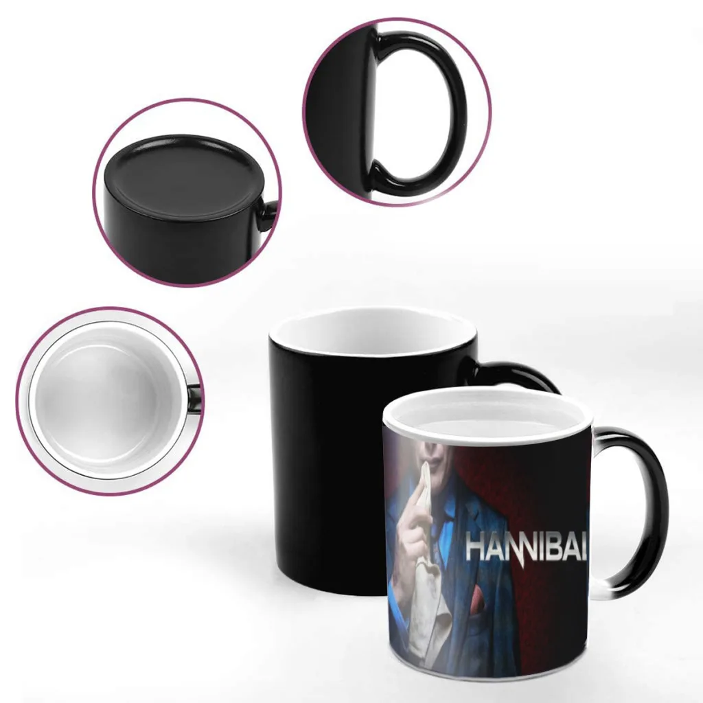 Multiple awards Hannibal Classic Movie One Piece Coffee Mugs And Mug Creative Color Change Tea Cup Ceramic Milk Cups Gifts