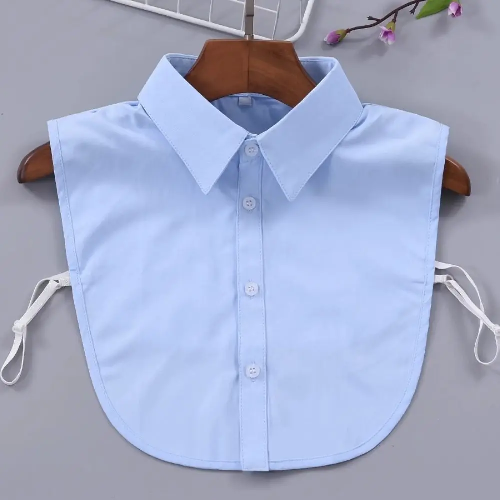 Retro Detachable Fake Collar Black White Adjustable Neckline Sharp Collar Square Collar Lapel Half Shirt Female