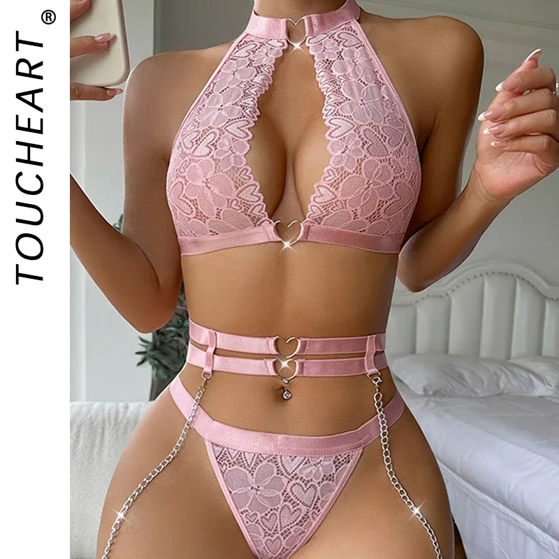 Women's Sexy Set Womens Bras for Women Bra Erotic Woman Sexy Lingerie Hot Femme Transparent Bra and Thongs to Set Lingiere Sets