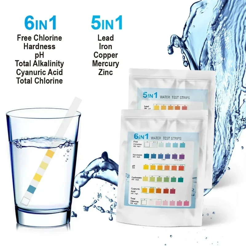 YAGO 20 in 1 Water Test Strips Drinking Water Test Kit for Home E. Coli Lead pH Hardness Heavy Metals Aquarium Pool Tester view 6