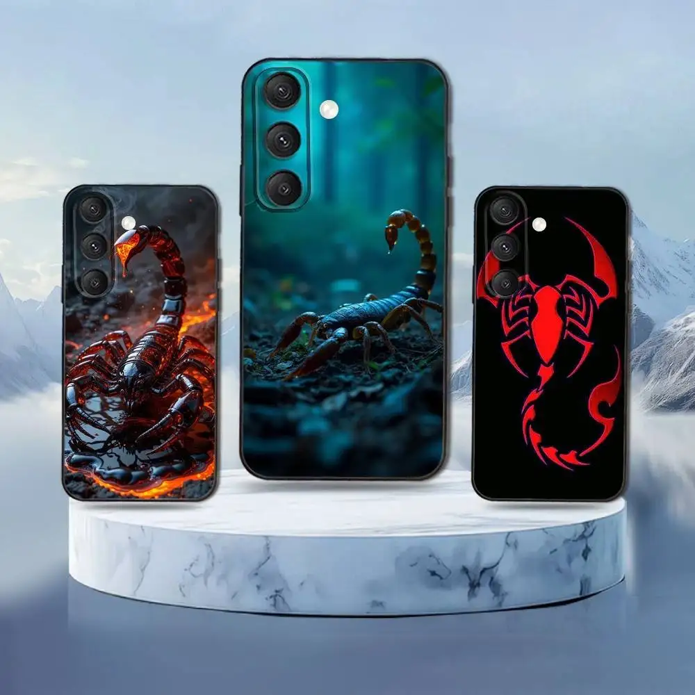 

A-Art Scorpion A-AnimalS Phone Case For Samsung Galaxy S25,S24,S21,S22,S23,S30,Ultra,S20,Plus,Fe,Lite,Note,10,9,5G Black Cover