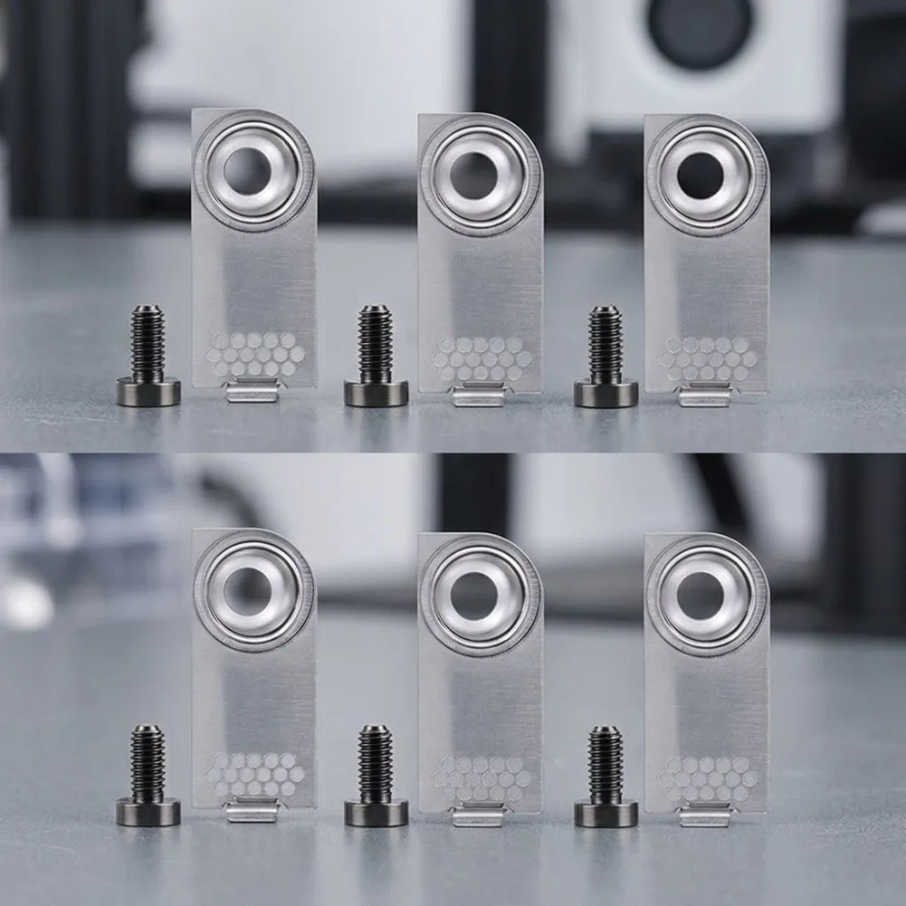 6 Pcs Steel Wiper Plate Set With Screws For X2D For 3D Printer Nozzle Cleaning For Durable Replacement Parts Accessories