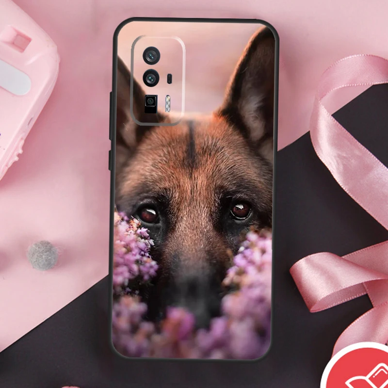  German Shepherd Dog Case For POCO F6 Pro X6 X5 X3 F3 F5 M6 M5s Xiaomi 14 Ultra 12 13 Lite 11T 12T 13T Pro Cover