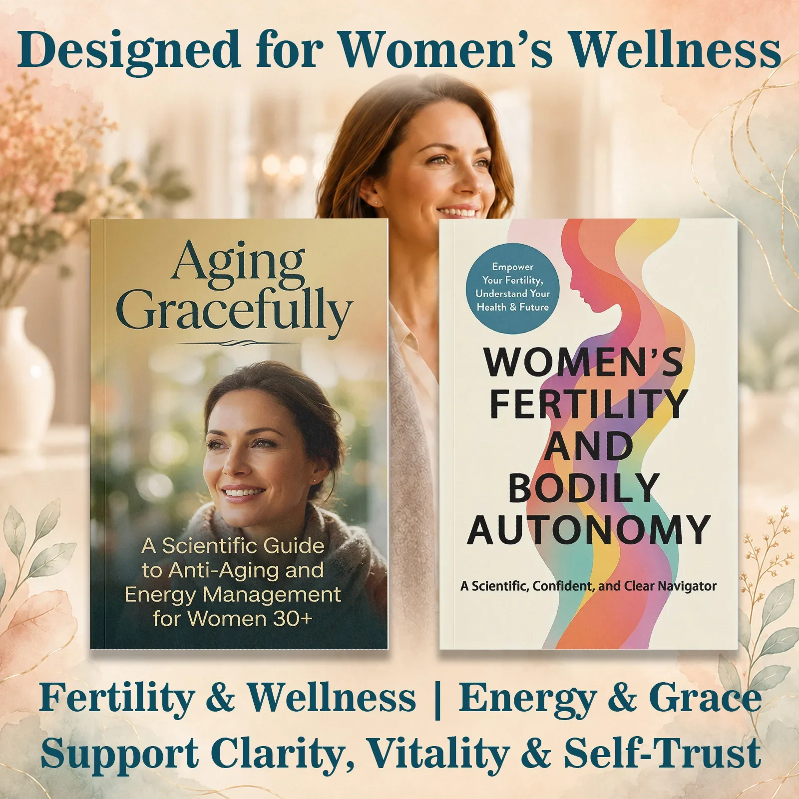 2-Book Women’s Wellness and Body Awareness Book Set, Includes Women’s Fertility and Bodily Autonomy: A Scientific, Confident