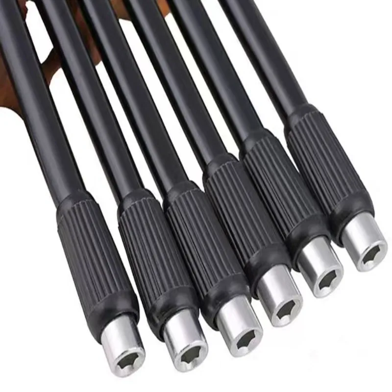 5 Pcs Multifunctional Universal Shaft ยืดหยุ่นเจาะท่อพลาสติกมือไฟฟ้าชุดหัวเชื่อมต่อ Rod เครื่องมือ