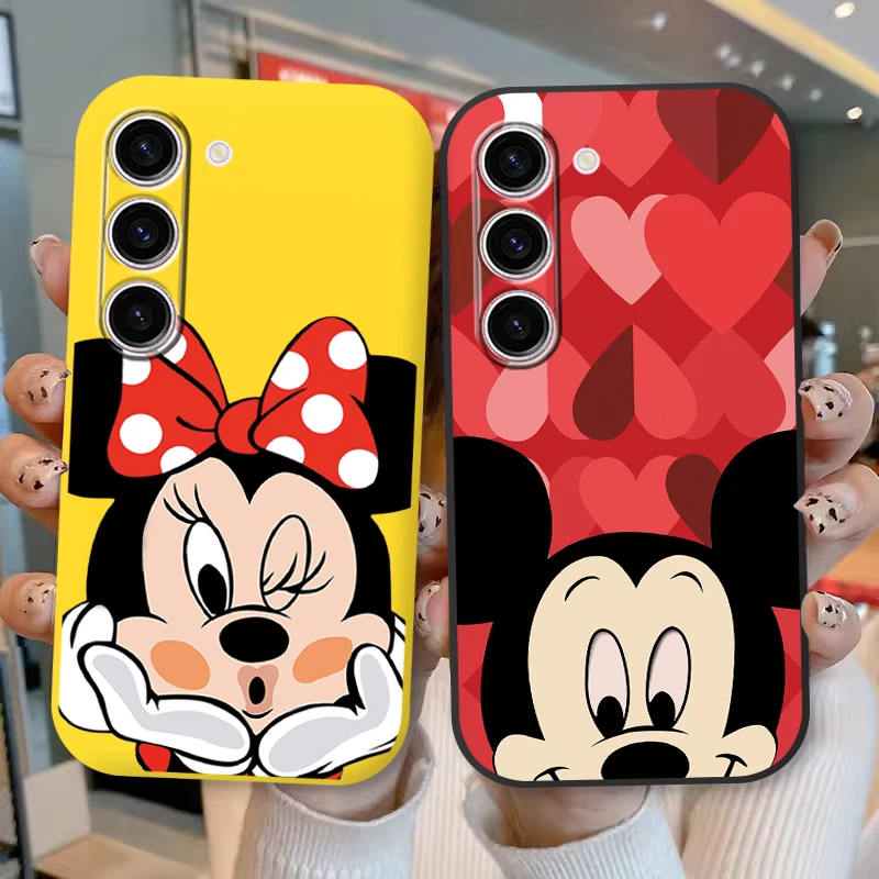 A15 Case For Samsung A15 4G Cover A15 5G Cute Pink Mickey Minnie Couple Coque Soft TPU Funda For GalaxyA15 A 15 Capa Daisy?Shell