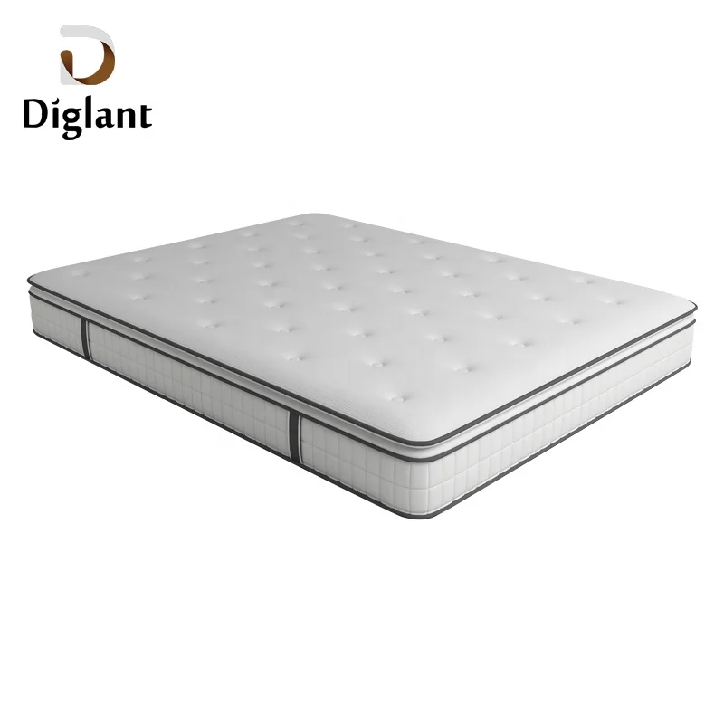 D121 Hot Sell Comfortable Bed Better Sleep Latex Sponge Twin Size  Pillow Top Mattress