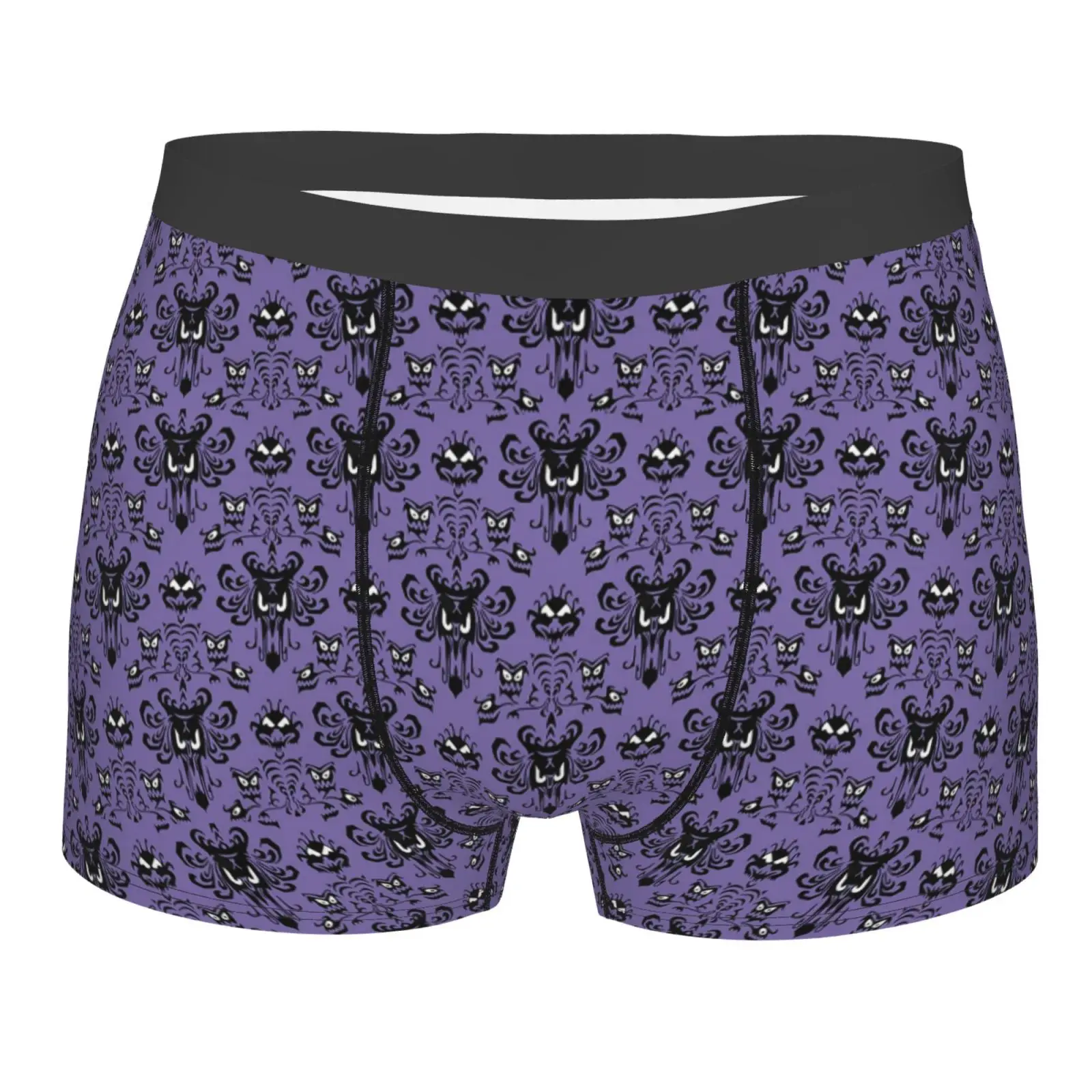 Purple Haunted Mansion Men's Underwear Healthy Soft Comfortable High-Quality Men's Briefs Stylish Trendy Casual Sports Panties