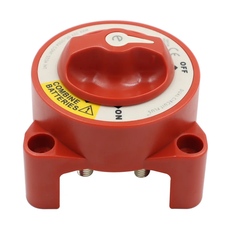 

VEHO-5511E Dual Circuit Plus Battery Rotary Switch Isolators Disconnect 12V-32V 350 Amp E-Series For Car Truck Ship Speedboat Du