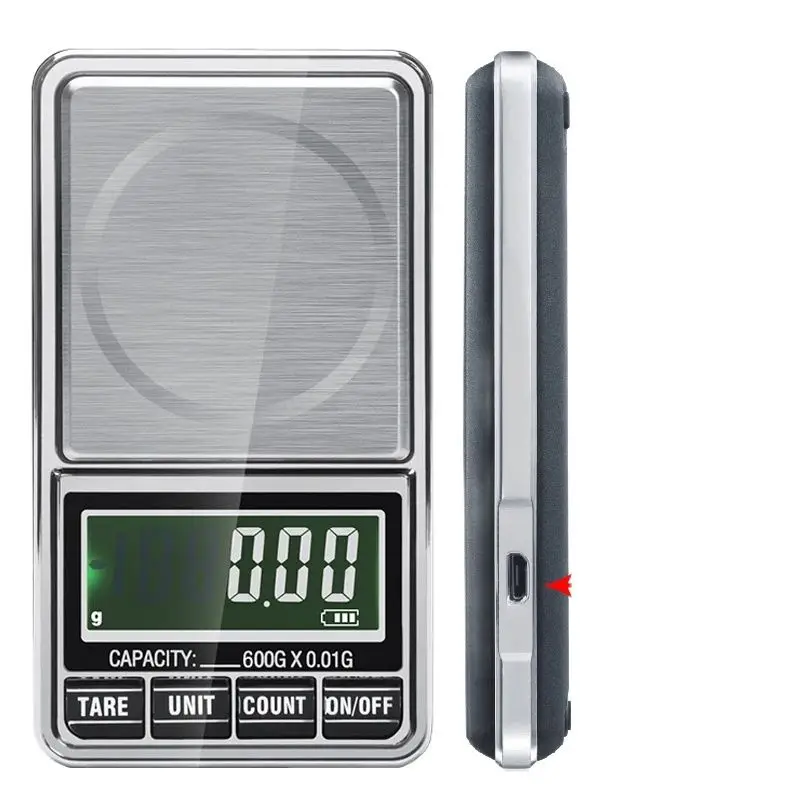 

Электронные весы 600 г, 0,01 г, точный баланс веса, карманные весы для золота