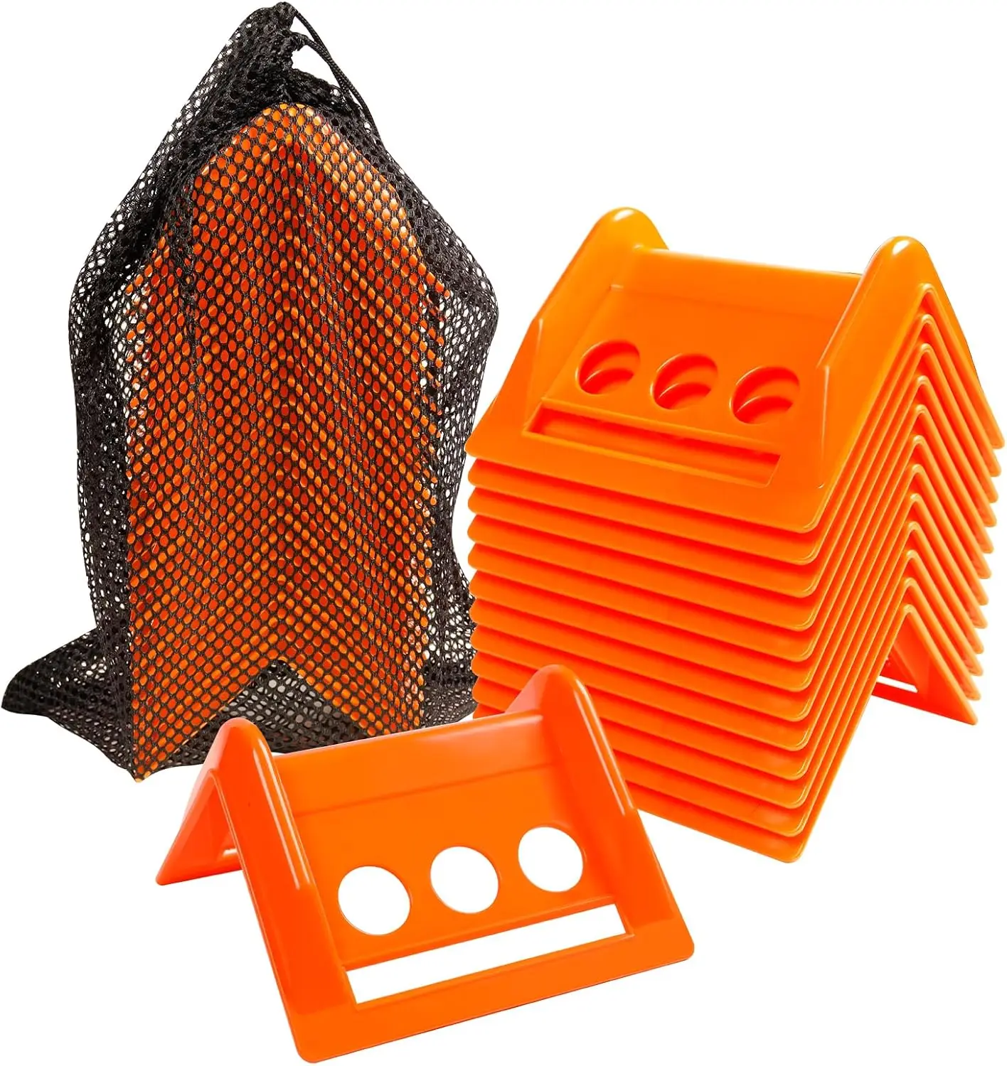 

Набор из 24 оранжевых пластиковых защитных уголков для грузов, 4 дюйма, с кейсом для переноски