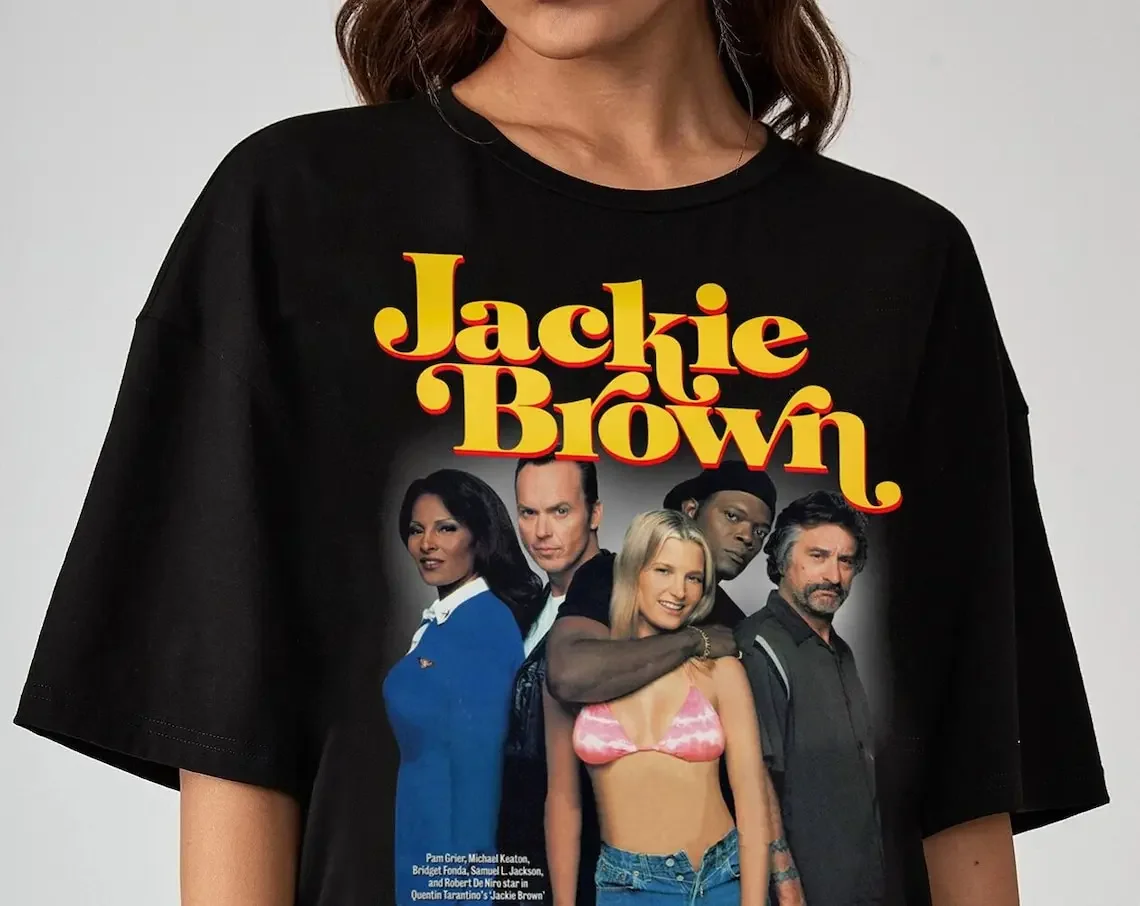 Jackie brown quentin tarantino Unisex T-Shirt Quentin Tarantino Jackie Brown Planet Terror True Romance Sin City T Shirt Pulp Fi