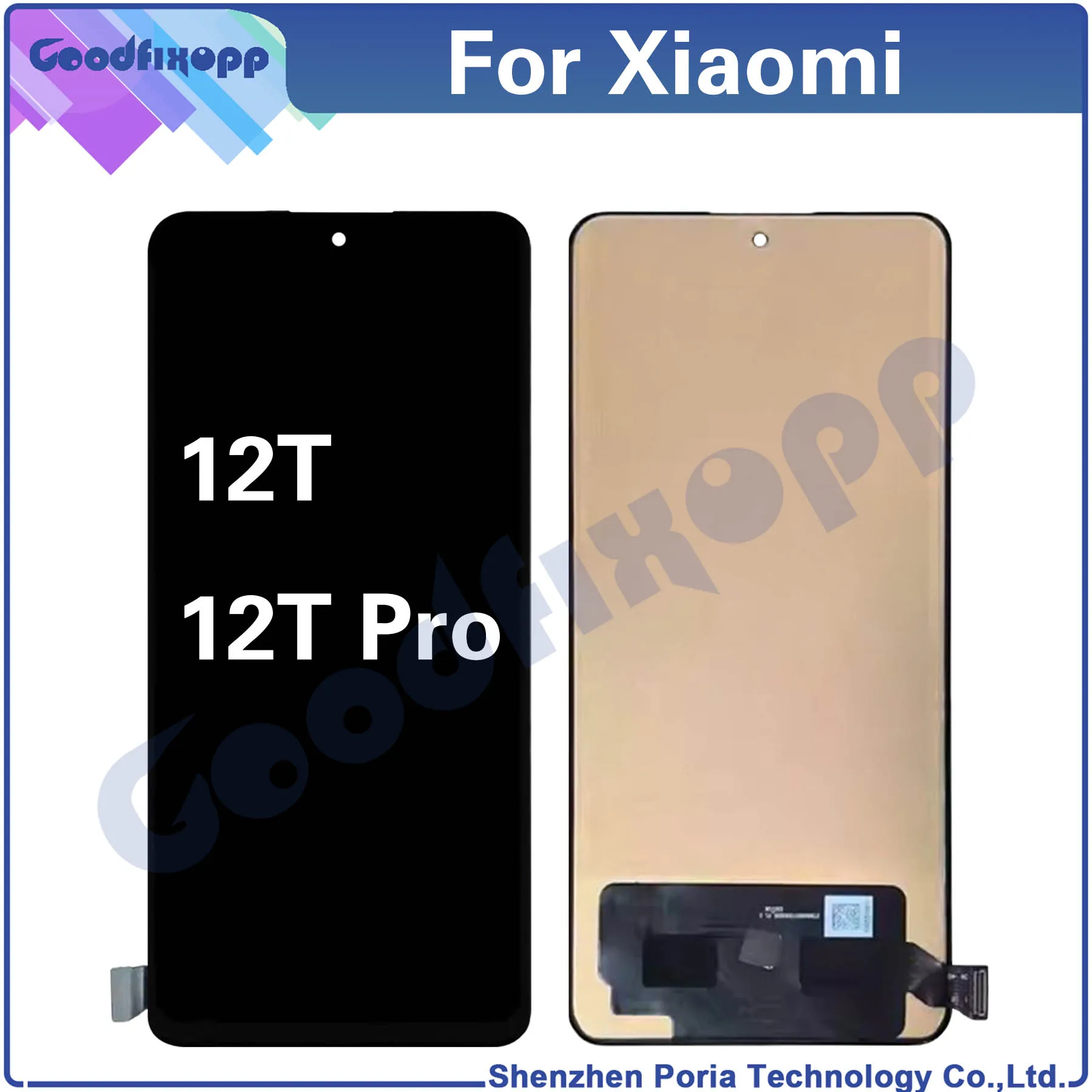 For Xiaomi 12T Pro LCD Display Touch Screen Digitizer Assembly Repair Parts Replacement