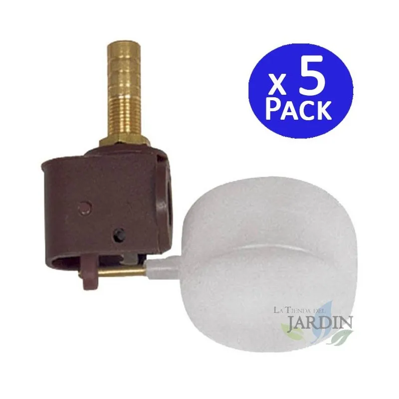 5 x Pack vertical Flat Float Valve