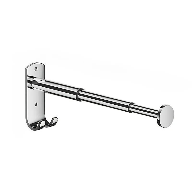 Multi-purpose Wall-mounted Storage Rack - 304 Stainless Steel Structure, with Hooks, Adjustable Rods Suitable for Various Spaces