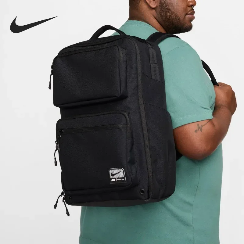 Nike Unisex Simple Casual Backpack New Outdoor Travel Sports School Daypack Multi Pocket Storage Bag FN4106-010