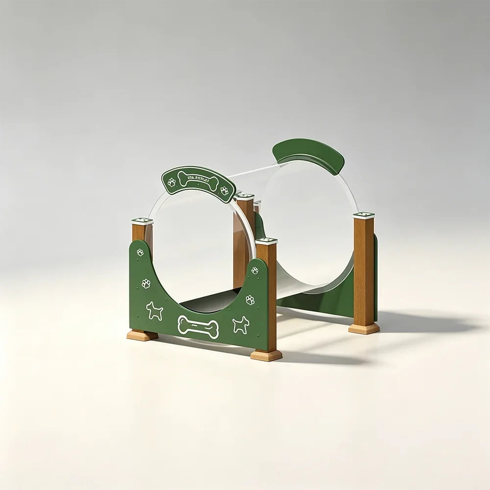 a forPet Playground Dog Transparent Tunnel Dog Playground