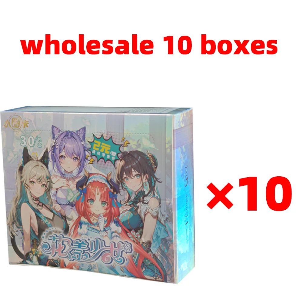 Wholesale Flower Girl 2 Goddess Story Collection Cards Booster Box Tcg Anime Cute Girl Bikini Game Card  Table Toys For Gift