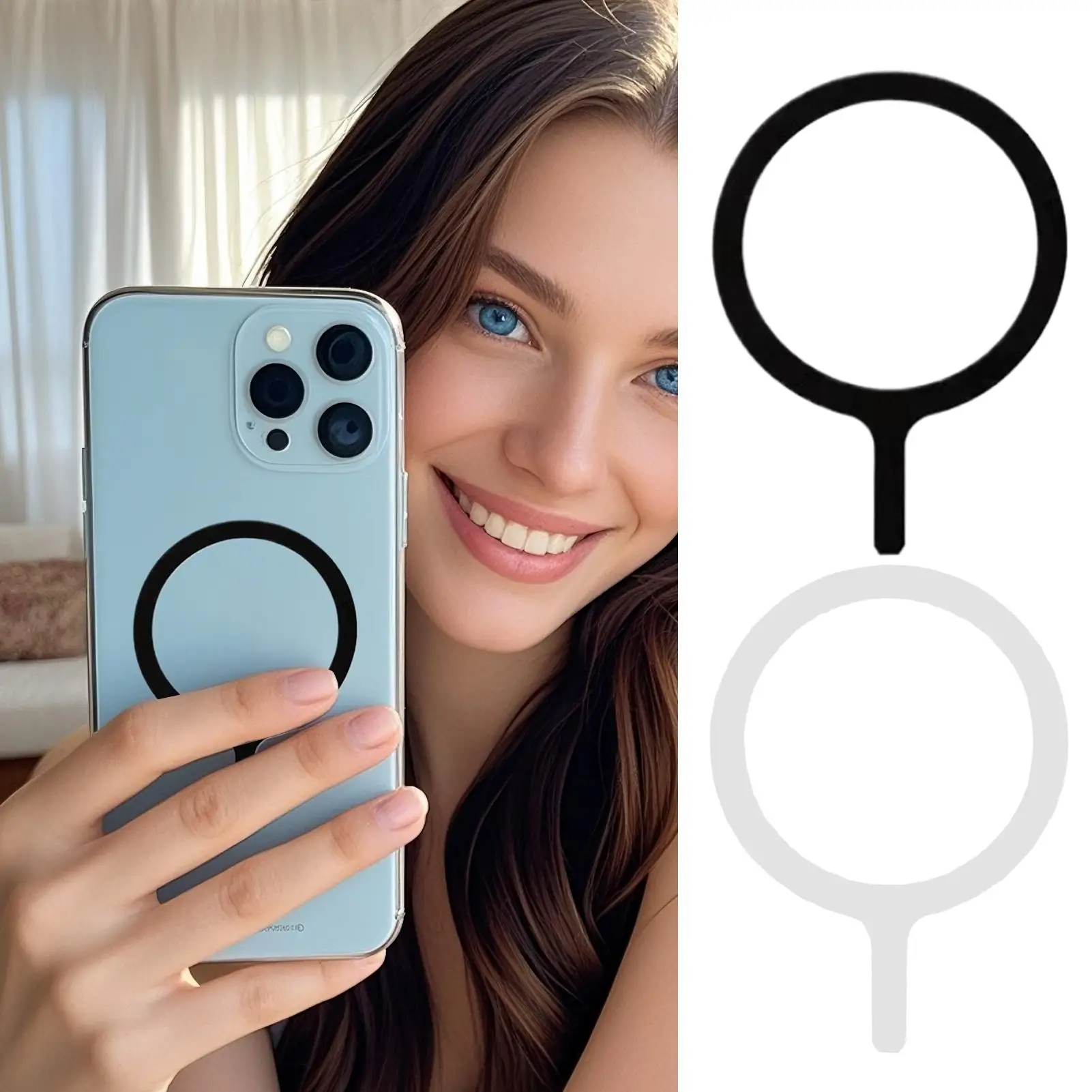 

Magnet Ring Phone Case Magnet Sticker Wireless Charging Mount Magnetic Sheet For Men Women Electronics Night Bedroom Travel