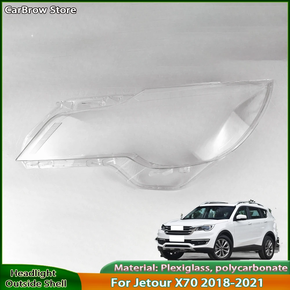 

Headlight Shell Plexiglass Replace Original Lens For Jetour X70 2018 2019 2020 2021 Headlamp Housing Transparent Mask Cover