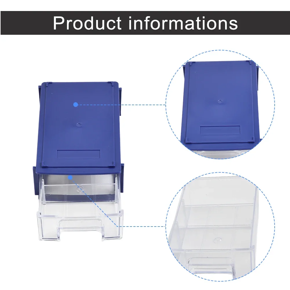 Stackable Storage Box 140*90*40mm 1PC Component Screws Toolbox Hardware Parts 80 Degree Celsius Easy To Install