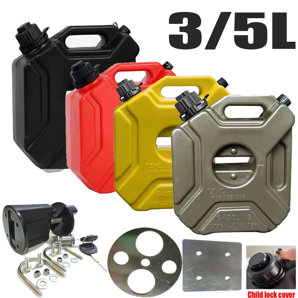3/5L Water Tank Large Capacity Portable Camping Water Storage Bucket Detachable Faucet For Outdoor Travel Motorcycle Fans