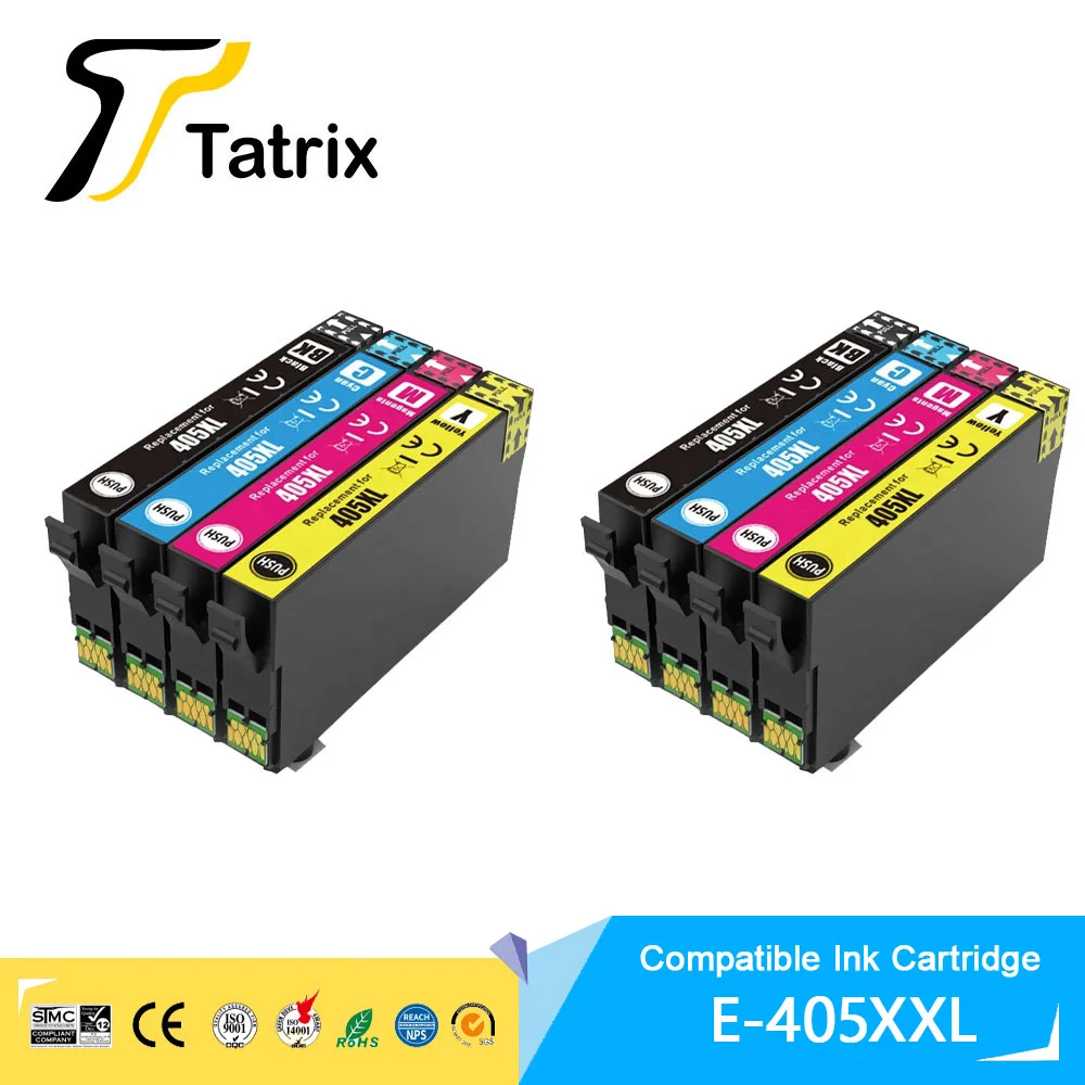 Tatrix For Epson 405XL T405 XL Compatible Ink Cartridge for Epson WorkForce Pro WF-3820DWF WF-3825DWF WF-4820DWF WF-7840 Printer