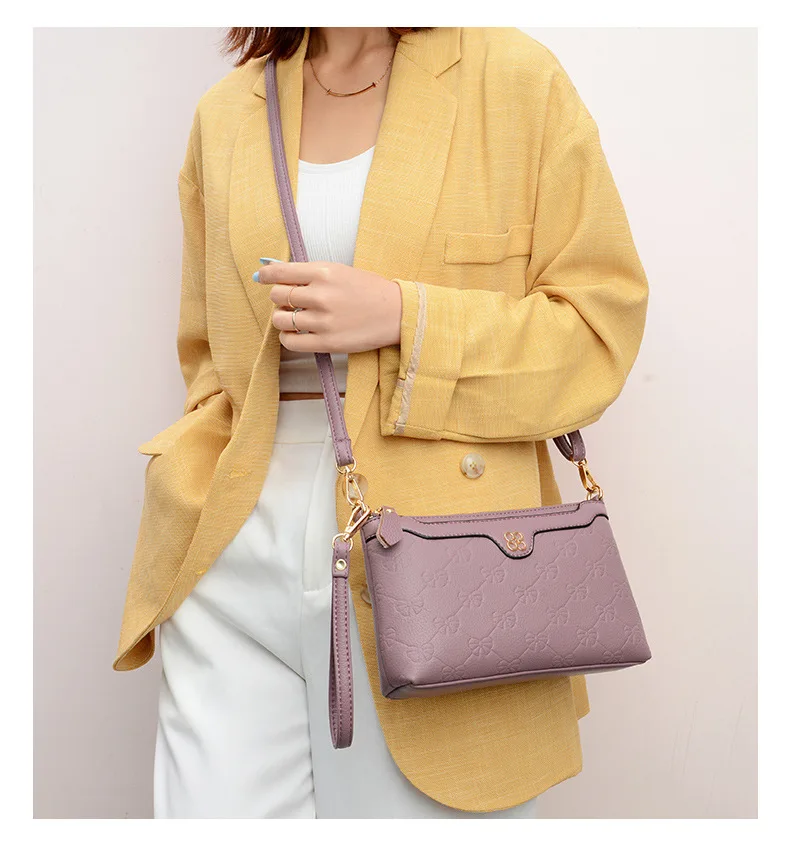 

Женская сумка-клатч на молнии, квадратная текстура, модная, многофункциональная, большая вместительная сумка через плечо на одно плечо