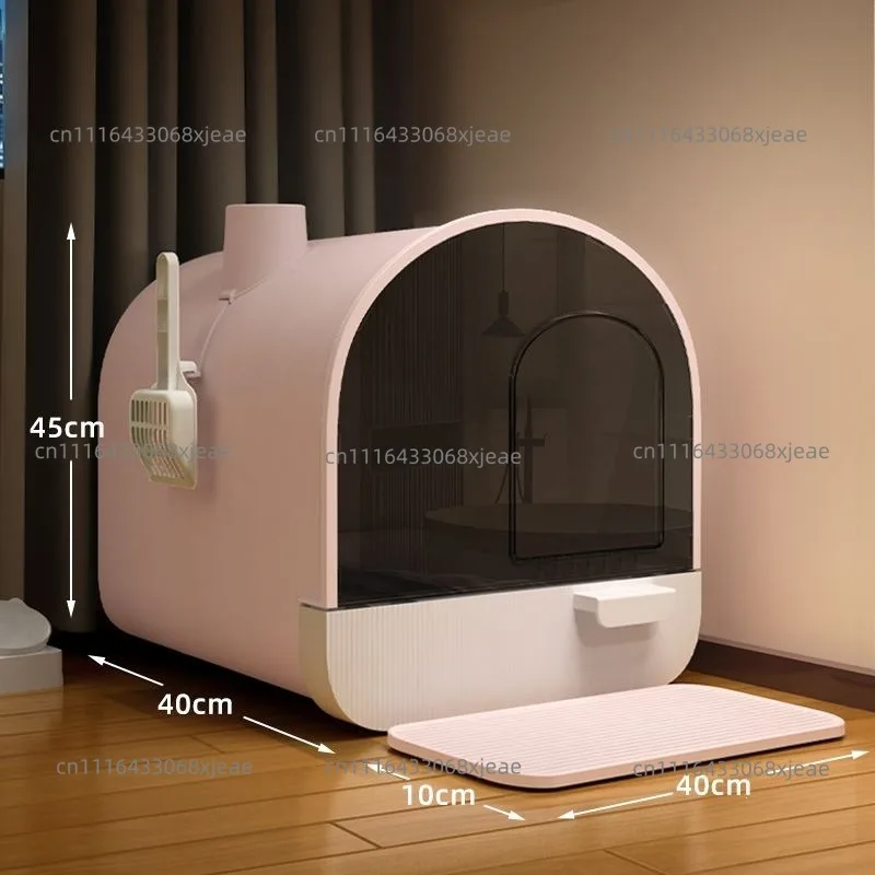 Cat Litter Box Oversized Fully Enclosed Drawer Cat Toilet Odor-proof Cat Extra Large Shit Basin