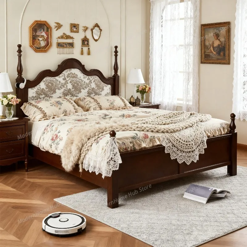 House Bedrooms Double Bed Queen Size Couples Storage Luxury Modern Double Bed Headboards Room Camas De Dormitorio Home Furniture