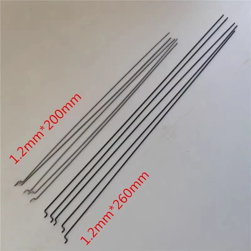 Biellette de direction en fil d'acier en forme de Z de 1.2mm, train d'atterrissage Servo, modèle d'avion Rc à voilure fixe