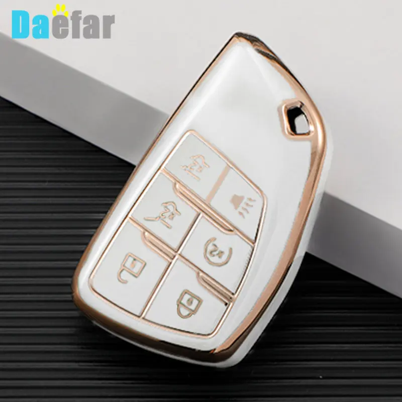 5 6 Buttons TPU Key Case Car Fob for Buick ENVISION S Plus Avenir for Chevrolet Tahoe Suburban for GMC Yukon 2020 2021