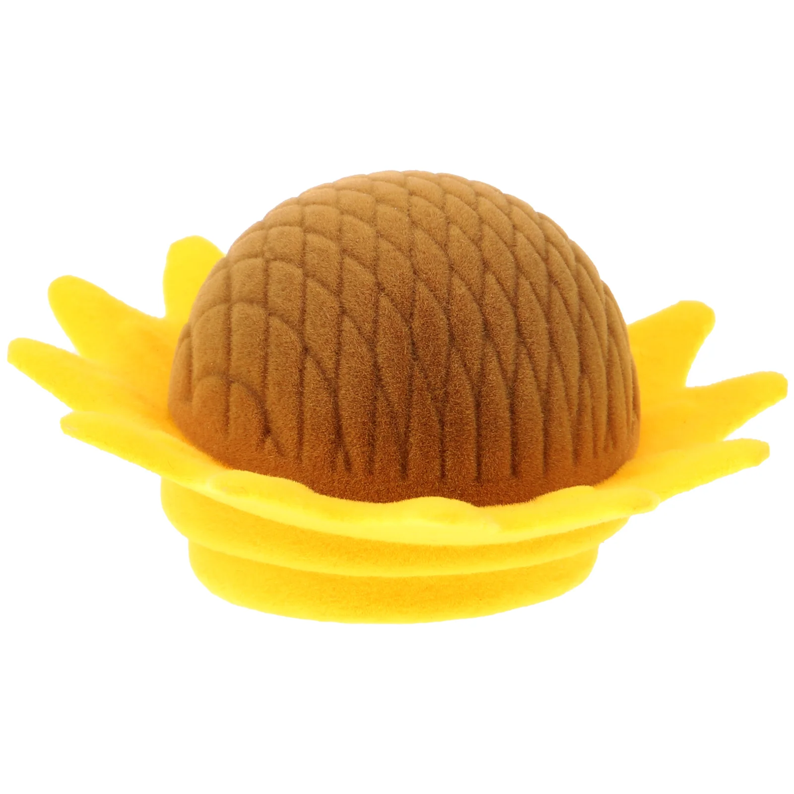 

Sunflower Jewelry Box Earring Case Desktop Decor Flocking Organizer Trinket Household