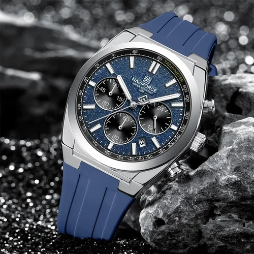 Imagen 2 del producto Naviforce 8080 marca superior cronógrafo multifuncional 2025 relojes para hombres reloj deportivo relojes de pulsera de cuarzo militares de lujo para hombres